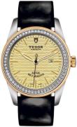 Tudor Naisten kello M53023-0046 Glamour Date Kullattu/Nahka Ø31 mm