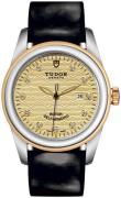 Tudor Naisten kello M53003-0052 Glamour Date Kullattu/Nahka Ø31 mm