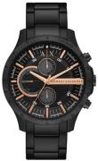 Armani Exchange Miesten kello AX2429 Hampton Musta/Teräs Ø46 mm