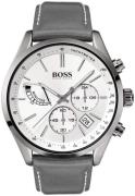 Hugo Boss Miesten kello 1513633 Valkoinen/Nahka Ø44 mm