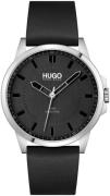 Hugo Boss Miesten kello 1530188 First Harmaa/Nahka Ø43 mm