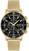 Hugo Boss Miesten kello 1513906 Admiral Musta/Kullansävytetty teräs