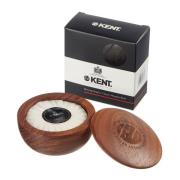 Kent Brushes Dark Oak Shaving Bowl with Luxury Shaving Soap 120 g