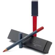 Aden Liquid Lipstick + Lipliner Pencil Set Raspberry 19