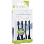 Beconfident Beconfident Regular Sonic 4-pack tandborsthuvud Svart