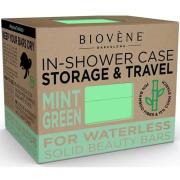 Biovène Universal Bamboo In-Shower Case for Storage & Travel Mint