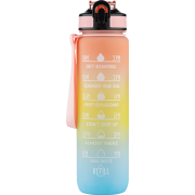 Beauty Rebels Motivational Water Bottle 1 L  Sunset