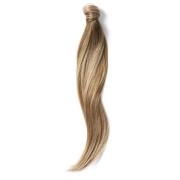 Rapunzel Hair Pieces Sleek Ponytail 50 cm Brown Ash Blonde Balaya