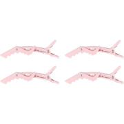 Mineas Crocodile Hairclip 4 Pcs Light Pink