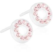 Blomdahl Medical Plastic  Brilliance Puck Hollow 8mm Light Rose