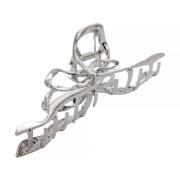 By Lyko Metallic Hair Claw Bow Silver