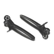 Waterclouds Black Brush Metallic Styling Clips