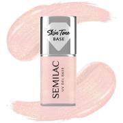 SEMILAC Skin Tone Cover Base Glitter Peach