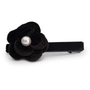 Lily and Rose Coco velvet hair pinn - Black / ivory