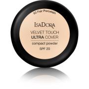 IsaDora Velvet Touch Ultra Cover Compact Powder SPF20 60 Fair Por