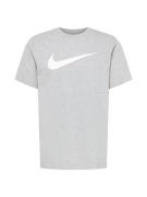 Nike Sportswear Paita 'Swoosh'  meleerattu harmaa / valkoinen