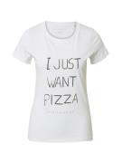 EINSTEIN & NEWTON Paita 'Want Pizza'  antrasiitti / valkoinen