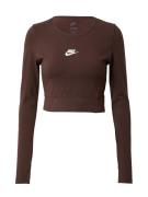 Nike Sportswear Paita 'Emea'  ruskea / valkoinen