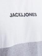JACK & JONES Paita 'Reid'  meleerattu harmaa / musta / valkoinen