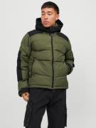 JACK & JONES Talvitakki 'Otis'  oliivi / musta