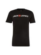 JACK & JONES Paita 'Essentials'  kirkaanpunainen / musta / valkoinen
