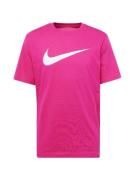 Nike Sportswear Paita 'Swoosh'  vaaleanpunainen / valkoinen