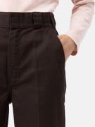 DICKIES Housut  tummanruskea