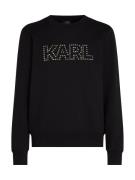 Karl Lagerfeld Collegepaita ' Studded Karl '  musta