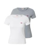 LEVI'S ® Paita '2 Pack Crewneck Tee'  meleerattu harmaa / punainen / v...