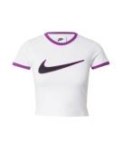 Nike Sportswear Paita  tummanvioletti / valkoinen