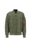 ALPHA INDUSTRIES Välikausitakki  vihreä / punainen / valkoinen