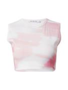 Calvin Klein Jeans Toppi  vaaleanpunainen / vaalea pinkki / valkoinen