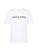 JACK & JONES Paita 'Bla Jack'  musta / valkoinen