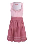 Krüger Madl Dirndl  magenta / vaalea pinkki