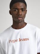 Pepe Jeans Paita 'CLIFTON'  ruosteenpunainen / valkoinen