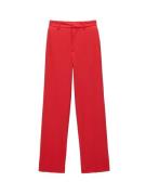 Pull&Bear Suorat housut  punainen