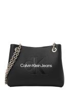 Calvin Klein Jeans Olkalaukku  musta / hopea