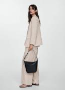 MANGO Suorat housut 'Briones'  beige / musta