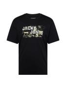 JACK & JONES Paita 'JCOOUTDOOR'  pastellinkeltainen / oliivi / musta /...