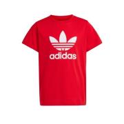 ADIDAS ORIGINALS Paita 'Adicolor Trefoil'  punainen / valkoinen