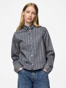 PIECES Pusero 'PCSIFFI'  harmaa denim / valkoinen