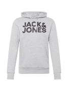 JACK & JONES Collegepaita  vaaleanharmaa / musta