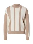 VERO MODA Neulepaita 'VMGOLD'  tummabeige / valkoinen