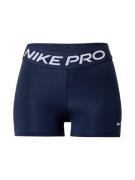 NIKE Urheiluhousut 'Pro'  laivastonsininen / valkoinen