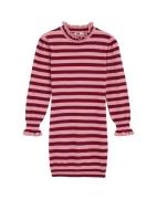 WE Fashion Mekko  vaalea pinkki / burgundin punainen