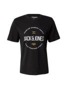 JACK & JONES Paita 'JPRBLAASTON'  kullankeltainen / musta / valkoinen