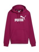 PUMA Urheilullinen collegepaita 'Essentials'  tumma pinkki / valkoinen