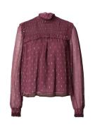 SCOTCH & SODA Pusero 'LUREX SMOCK'  kerma / tummanvioletti