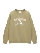 Pull&Bear Collegepaita  khaki / valkoinen