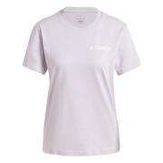 ADIDAS TERREX Toiminnallinen paita  syreeni / musta / valkoinen